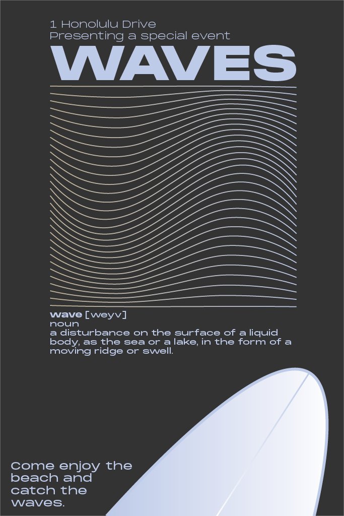 Symmetrically Unorthodox — blue poster